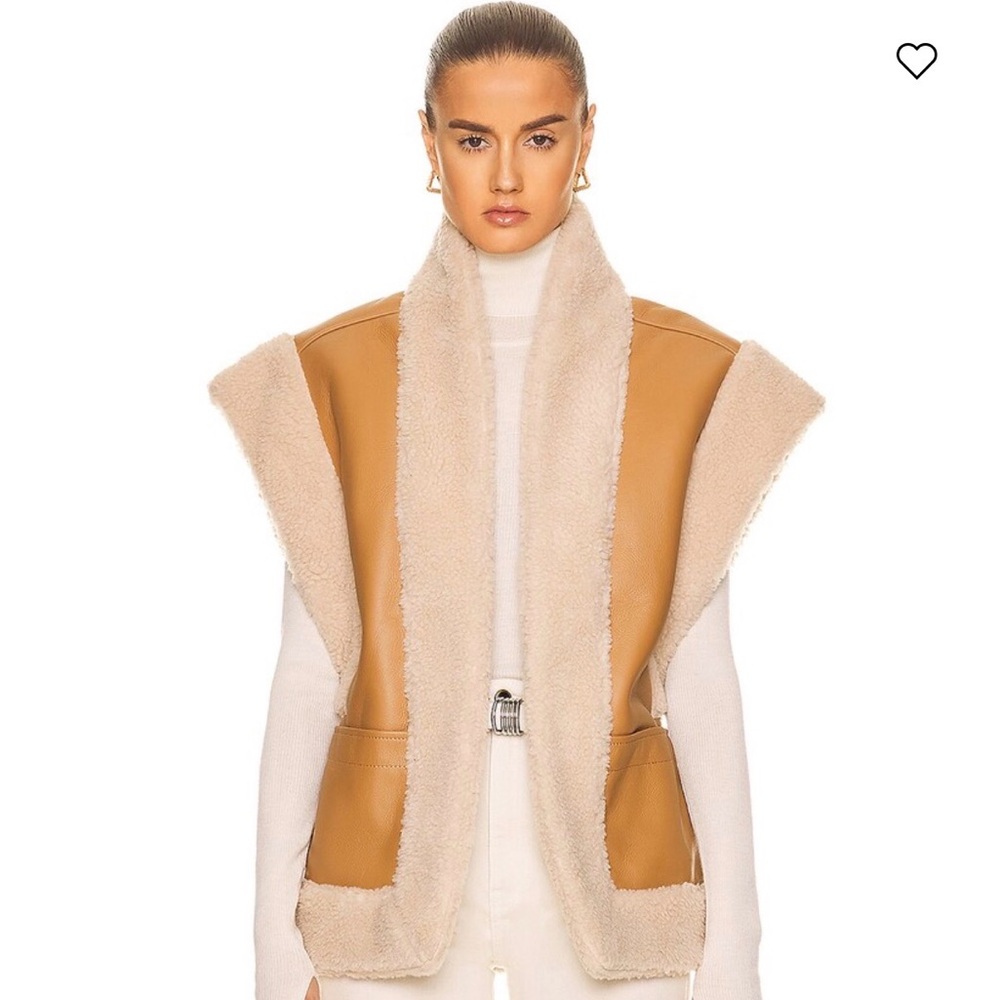 A.L.C Sutton Wool-Blend faux fur lined Vest S